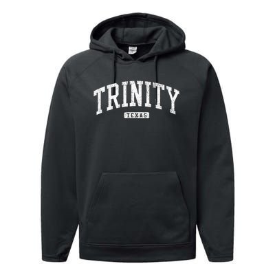 Trinity Texas Tx Js03 College University Style Performance Fleece Hoodie