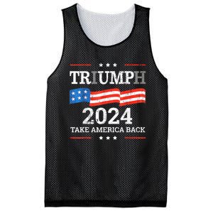 Trump Triumph Us President 45 47 Take America Back Flag 2024 Mesh Reversible Basketball Jersey Tank