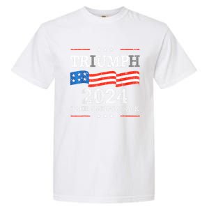 Trump Triumph Us President 45 47 Take America Back Flag 2024 Garment-Dyed Heavyweight T-Shirt