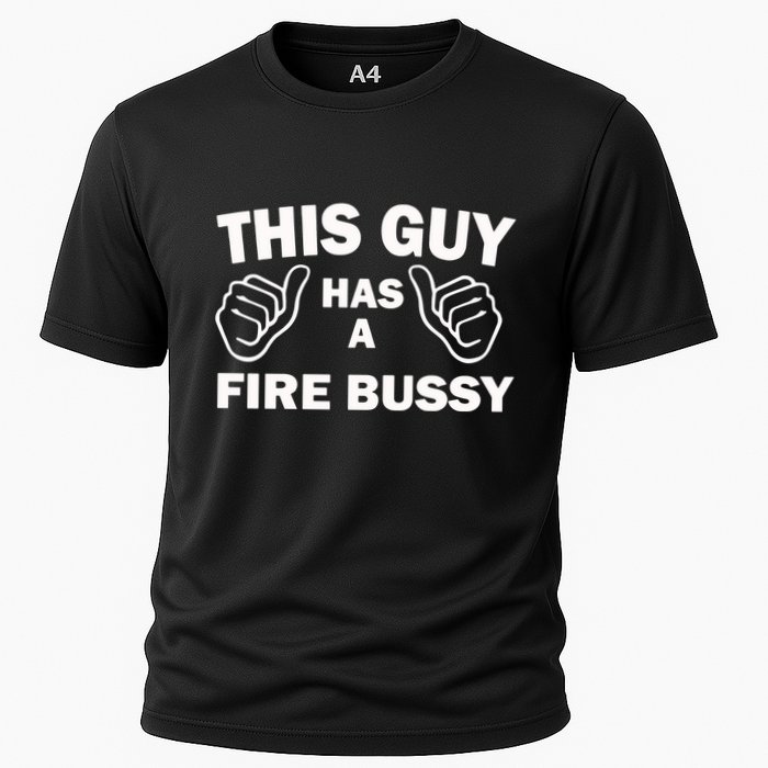 Two Thumbs Up This Guy Has A Fire Bussy Cooling Performance Crew T-Shirt