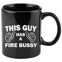 Two Thumbs Up This Guy Has A Fire Bussy 11oz C Handle Ceramic Mug