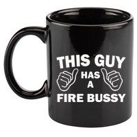 Two Thumbs Up This Guy Has A Fire Bussy 11oz C Handle Ceramic Mug