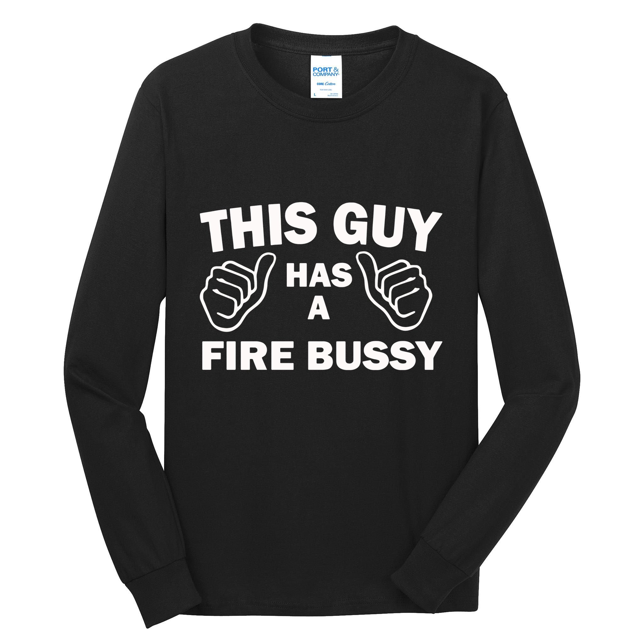 Two Thumbs Up This Guy Has A Fire Bussy Tall Long Sleeve T-Shirt