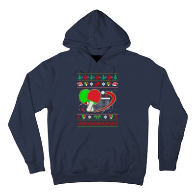 Table Tennis Ugly Christmas Hoodie