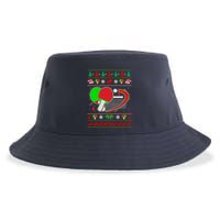 Table Tennis Ugly Christmas Sustainable Bucket Hat