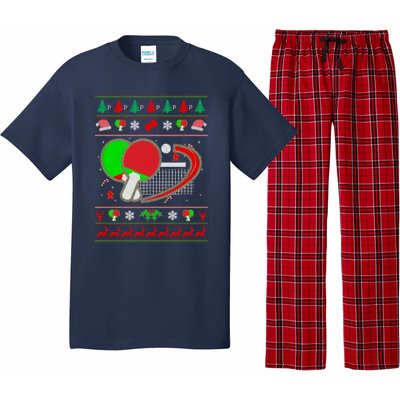 Table Tennis Ugly Christmas Pajama Set