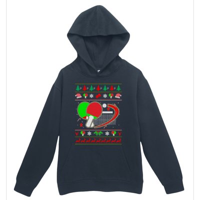 Table Tennis Ugly Christmas Urban Pullover Hoodie