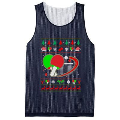 Table Tennis Ugly Christmas Mesh Reversible Basketball Jersey Tank