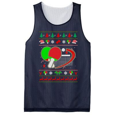 Table Tennis Ugly Christmas Mesh Reversible Basketball Jersey Tank