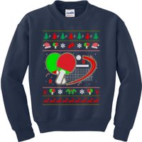 Table Tennis Ugly Christmas Kids Sweatshirt