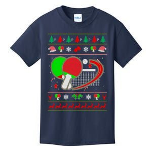 Table Tennis Ugly Christmas Kids T-Shirt