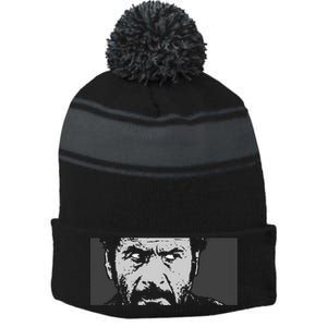 Tuco Stripe Pom Pom Beanie