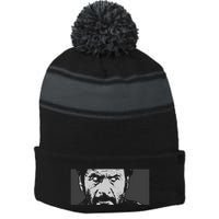 Tuco Stripe Pom Pom Beanie