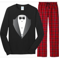 Tuxedo Long Sleeve Pajama Set