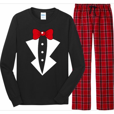 Tuxedo Long Sleeve Pajama Set