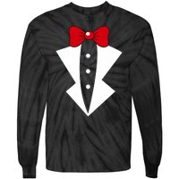 Tuxedo Tie-Dye Long Sleeve Shirt