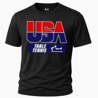 Table Tennis Usa Team Cooling Performance Crew T-Shirt
