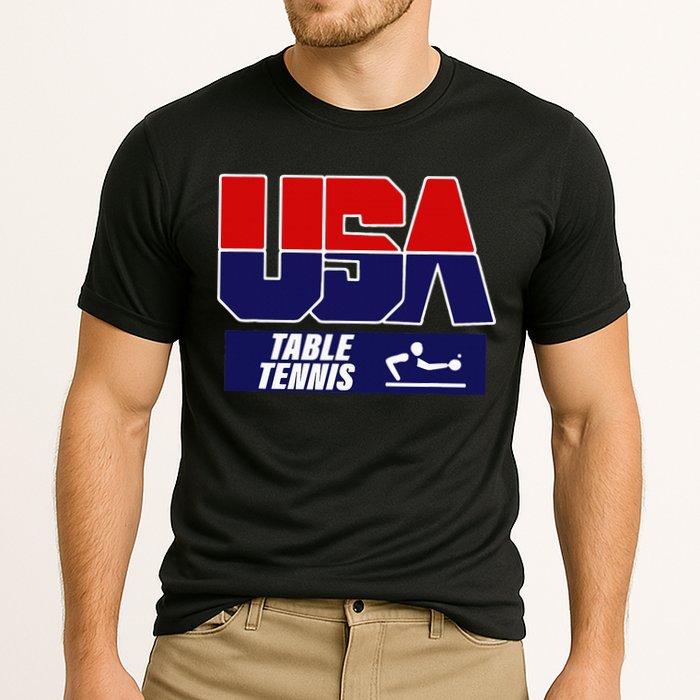 Table Tennis Usa Team Cooling Performance Crew T-Shirt