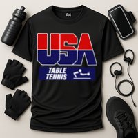 Table Tennis Usa Team Cooling Performance Crew T-Shirt