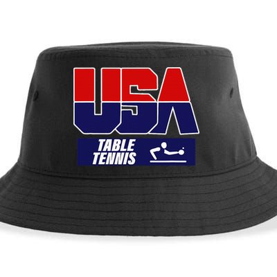 Table Tennis Usa Team Sustainable Bucket Hat