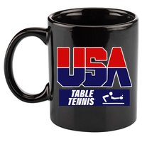 Table Tennis Usa Team 11oz C Handle Ceramic Mug