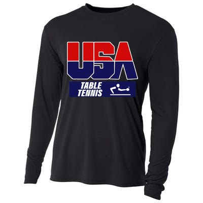 Table Tennis Usa Team Cooling Performance Long Sleeve Crew