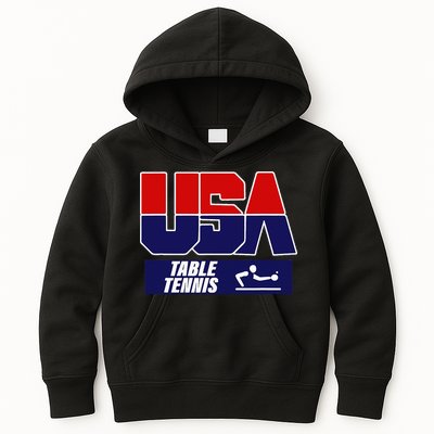 Table Tennis Usa Team Kids Hoodie