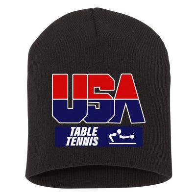 Table Tennis Usa Team Short Acrylic Beanie