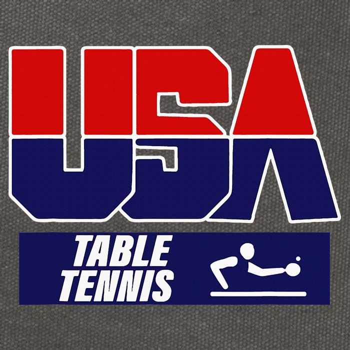 Table Tennis Usa Team Cotton Canvas Backpack