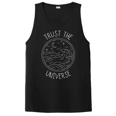 Trust The Universe Inspirational Spiritual Positive Vibes PosiCharge Competitor Tank