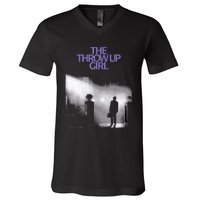 The Throw Up Girl V-Neck T-Shirt