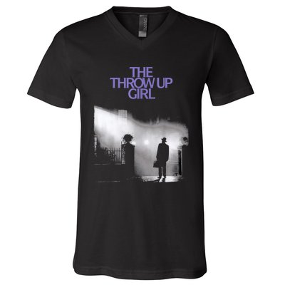 The Throw Up Girl V-Neck T-Shirt