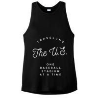 Traveling The U.S. One Baseball Stadium At A Time Ladies PosiCharge Tri-Blend Wicking Tank
