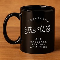 Traveling The U.S. One Baseball Stadium At A Time 11oz C Handle Ceramic Mug