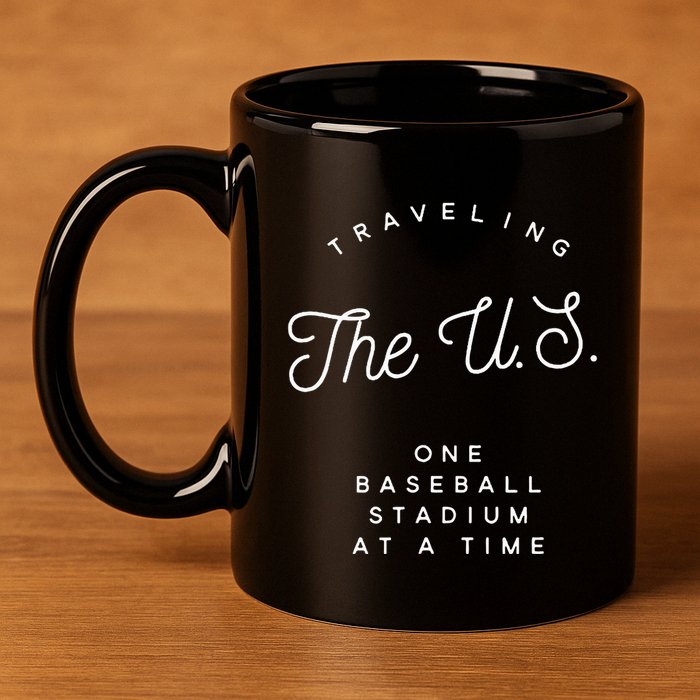 Traveling The U.S. One Baseball Stadium At A Time 11oz C Handle Ceramic Mug