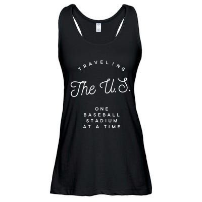 Traveling The U.S. One Baseball Stadium At A Time Ladies Essential Flowy Tank
