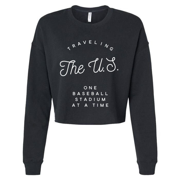 Traveling The U.S. One Baseball Stadium At A Time Cropped Pullover Crew