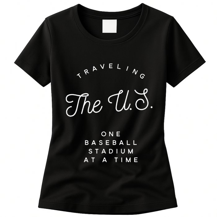 Traveling The U.S. One Baseball Stadium At A Time Womens T-Shirt