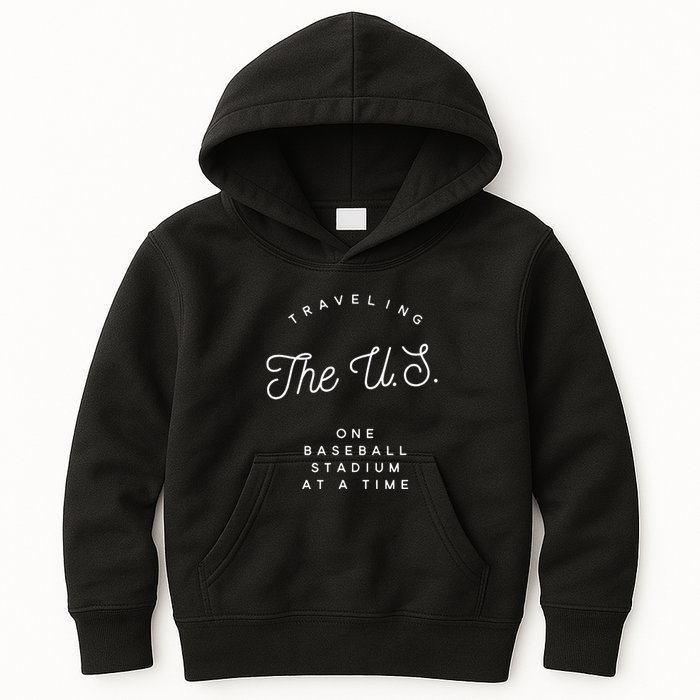 Traveling The U.S. One Baseball Stadium At A Time Kids Hoodie