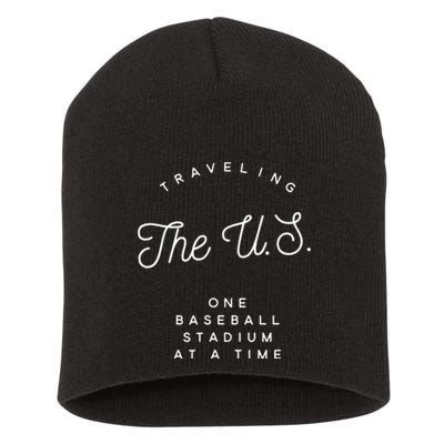Traveling The U.S. One Baseball Stadium At A Time Short Acrylic Beanie