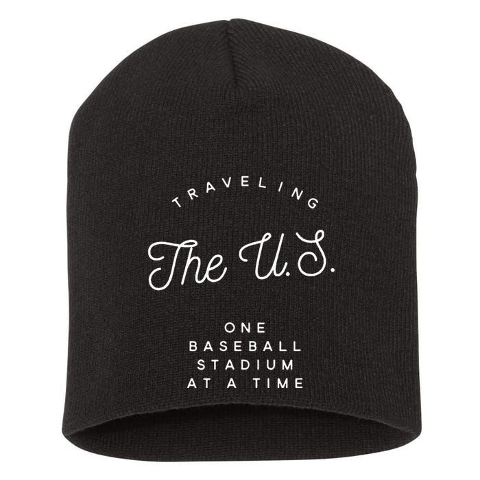 Traveling The U.S. One Baseball Stadium At A Time Short Acrylic Beanie