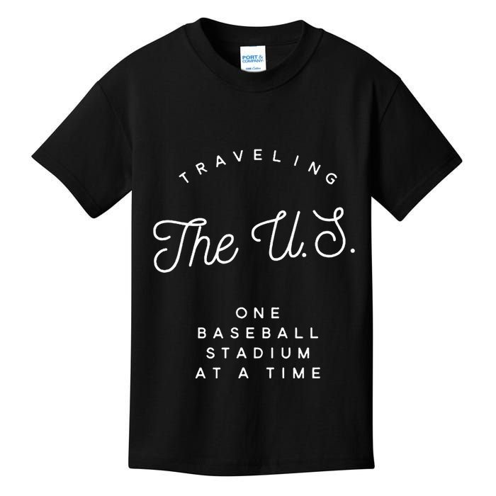 Traveling The U.S. One Baseball Stadium At A Time Kids T-Shirt