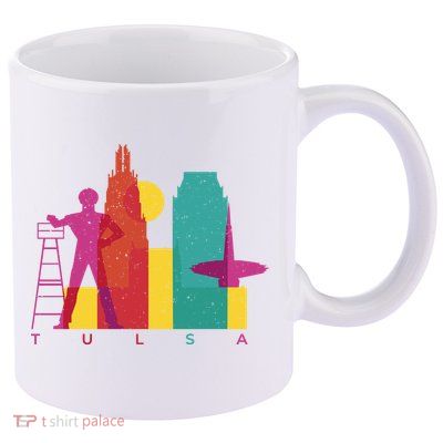 Tulsa 11oz C Handle Ceramic Mug