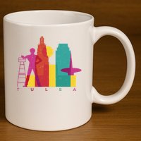 Tulsa 11oz C Handle Ceramic Mug