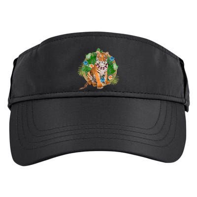 Tropical Tiger Vacation Adult Drive Performance Visor