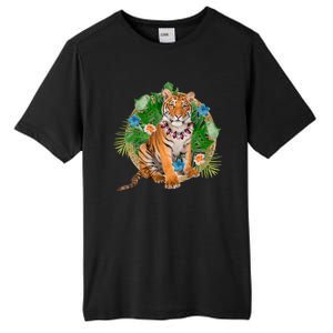 Tropical Tiger Vacation Tall Fusion ChromaSoft Performance T-Shirt