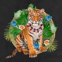 Tropical Tiger Vacation 11oz C Handle Ceramic Mug