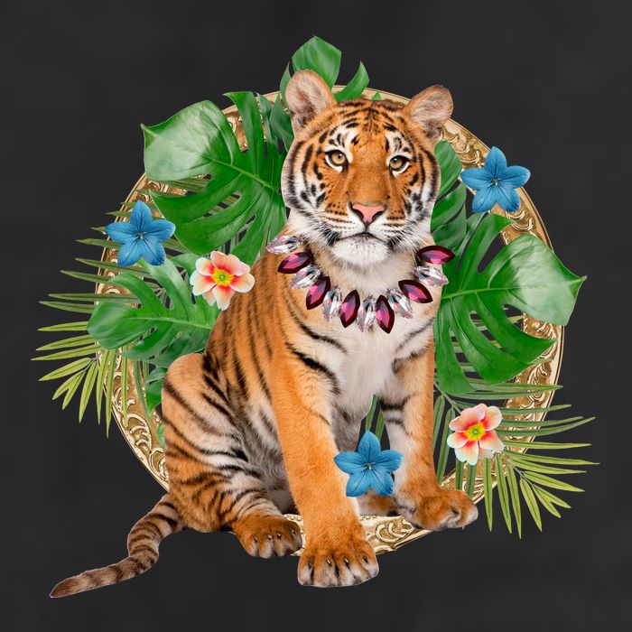 Tropical Tiger Vacation 11oz C Handle Ceramic Mug