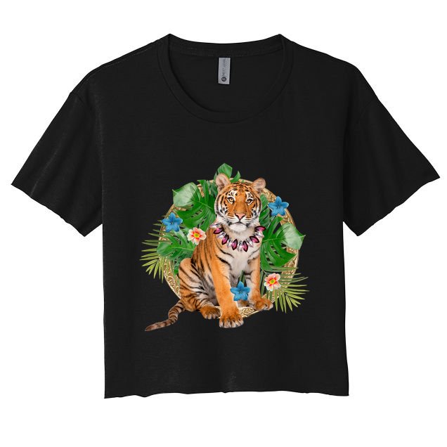 Tropical Tiger Vacation Crop Top