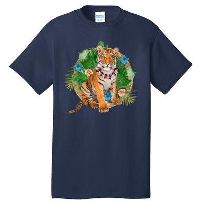 Tropical Tiger Vacation Tall T-Shirt